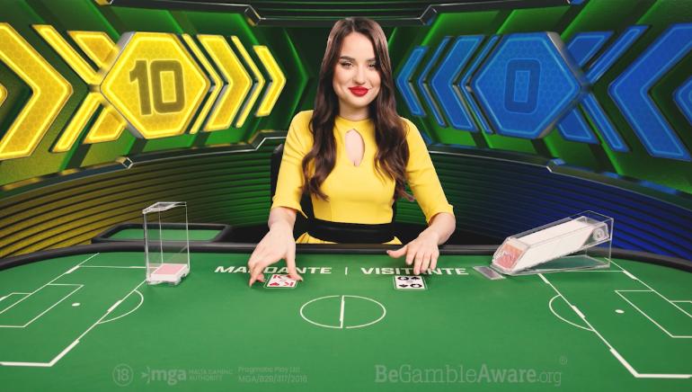 Football Blitz Top Card Live Dealer