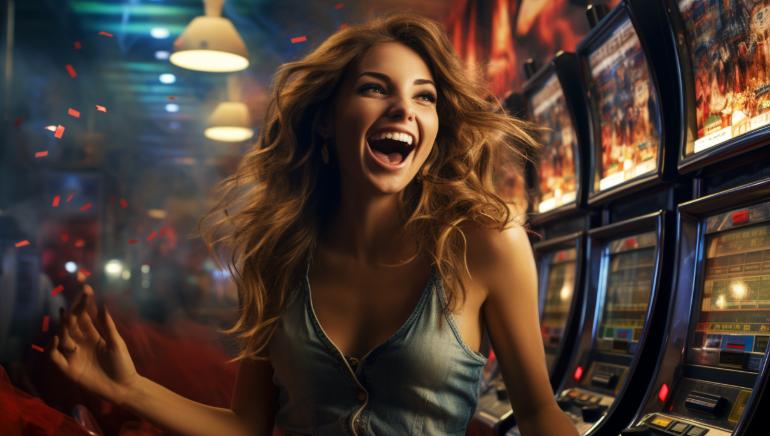 Señora Feliz en el casino