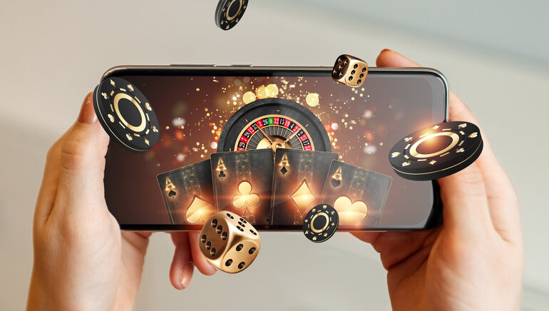 Teléfono móvil con mesa de ruleta